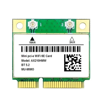 AX210HMW Wifi6E Traadita Adapter Bluetooth5.2-ühilduv 5400Mb Tri-Band - Pilt 1  