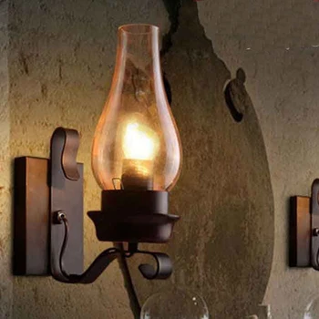 Vintage Tööstus-Retro Seinavalgusti Maamees Rihmaratas Siseruumides Sconce Lamp Sisseseade Rõdu Vahekäiguga Tuled - Pilt 2  