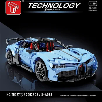 Tehnika 1:10 Bugattied puldiga Sport Auto High-Tech Racing T5027A KES ehitusplokid Mudel, Mänguasi, Mänguasjad, Täiskasvanud Lapsed Kingitus - Pilt 2  
