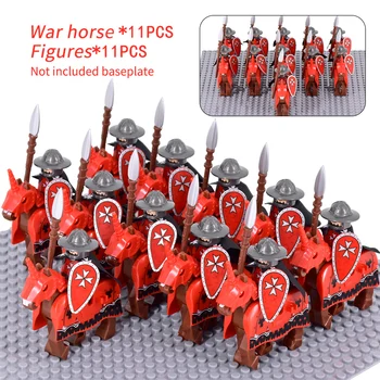 Lapsed Mänguasjad Rooma Ratsaväe Sõdurid Ehitusplokid Spartan Warhorse Armor Rüütel Mini Tegevus Arvandmed Mänguasjad Lastele Jõulukinke - Pilt 2  