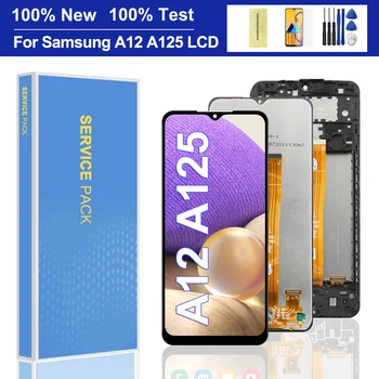 6.5 tolli Samsung A12 A125 LCD Ekraan koos raami Puutetundlik Digitizer Replacemen Samsung SM-A125F A125F/DS-Display - - Pilt 1  