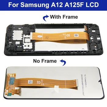 6.5 tolli Samsung A12 A125 LCD Ekraan koos raami Puutetundlik Digitizer Replacemen Samsung SM-A125F A125F/DS-Display - - Pilt 2  