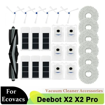 1Set Varuosade Jaoks Ecovacs Deebot X2 / X2 Pro / X2 Omni Robot Vaakumi Peamised Pool Harja Hepa Filter Mop Lapid Tolmu Kott - Pilt 1  