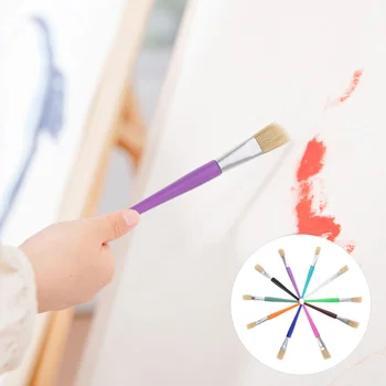 20 Tk Laste Graffiti Pintsliga Värvi Dekoratiivne Maali Õli Harjastega Juuste Lapsed Doodle Tööriist - Pilt 1  