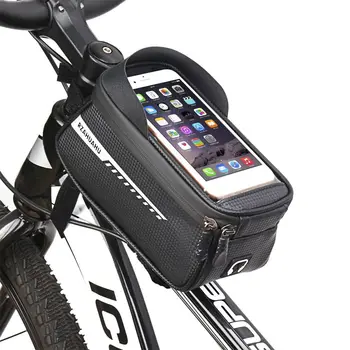 Raami Esiosa Ülemine Toru Kott Bike Telefoni Kott Lenkstangi Kott Telefoni Ekraani Juhul Jalgratta Kotid Jalgratta Mobiiltelefoni Kott Jalgratta Raami Kott - Pilt 1  