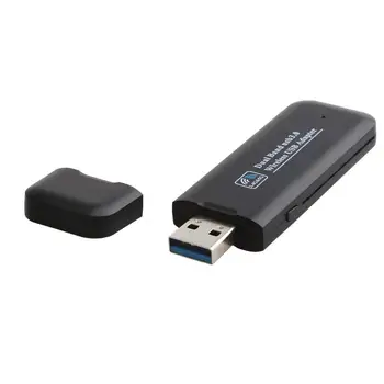 KuWFi USB Juhtmevaba Adapter USB 3.0, WIFI, Dongler 1200 mbit / s 5.8 GHz (2,4 GHz Dual Band AC1200 Sülearvuti Toetada Windows Mac Linux - Pilt 2  