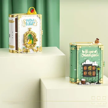 KES Muinasjutt Linna Seeria ehitusplokid Alice Magic Princess Kogumise Ekraan Raamatuna Raamatu DIY Tellised Mänguasjad Tüdruk Kingitused - Pilt 1  