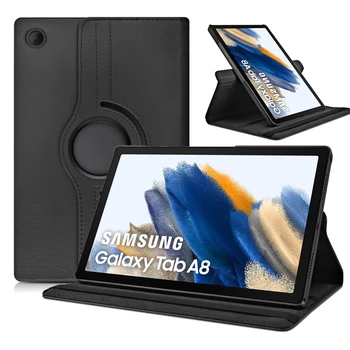 Case for Samsung Galaxy Tab A8 10.5 Tolli 2021 SM-X200/X205 Ultra Õhuke PU Nahk Sleep / Wake Funktsioon 360 Pöörlev Seista Kate - Pilt 1  