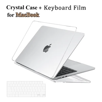 Kristallselge Hard Shell Case + Klaviatuuri Naha Katmiseks Kooskõlas Uus MacBook Air 15 tolline M2 Chip Juhul 2023 Release A2941 - Pilt 1  