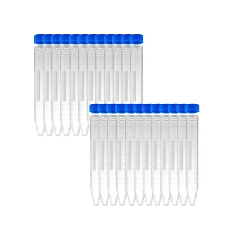 Kooniline tsentrifuugiklaasid 15ML, 100 Tk Steriilne Plastikust katseklaasid koos keeratavad Korgid, Polüpropüleenist Paak - Pilt 1  