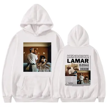 Räppar Kendrick Lamar Graafiline Hupparit Muusika Album Härra Moraali & Big Kõndimis Topp Mehed Hip-Hop Vintage Lahti Pullover Unisex - Pilt 2  