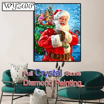 5D Diy Diamond Värvimine Jõulud kingitus Täis Square Mosaiik Tikandid Diamond Kunsti ristpistes Full Crystal Home Decor 20230631 - Pilt 1  