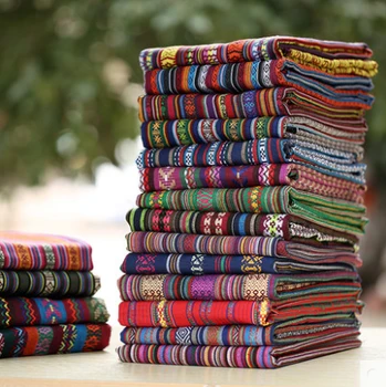 Aafrika Etnilise Prindi Kangast Meetri tela algodon segast stoff Diivan paks-lõng-for-kudumine õmblemine kangast naiste vaha - Pilt 1  