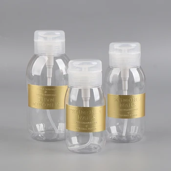 200/300/500ml Nail Art Vajutage Pudel Korduvtäidetavaid Pudel Kaasaskantav Puhastamine Vee-küünelaki Eemaldamine Vee Meik Spray Pudel, Uus - Pilt 2  