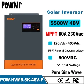 16.5 KW 48V 220V/ 380VAC Paralleelselt 9pcs 3-Faasiline Päikese Inverterid Batteryless MPPT 80A Eest vastutav Hybrid inverter - Pilt 2  