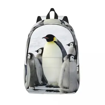 Antarktika Emperor Penguin Koos Laste Seljakott Unisex Reisikott Koolikotti Bookbag Mochila - Pilt 1  