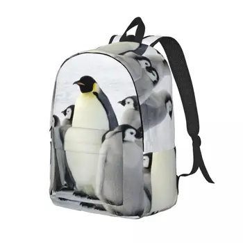 Antarktika Emperor Penguin Koos Laste Seljakott Unisex Reisikott Koolikotti Bookbag Mochila - Pilt 2  