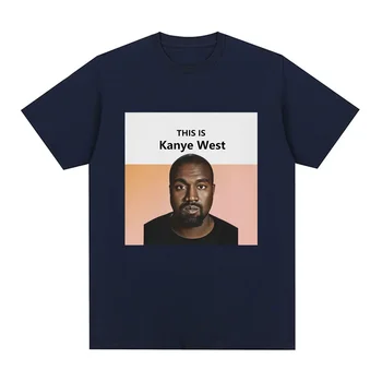 See On Kanye West Meem Print T-Särgid Unisex Street Trend Hip-Hop Lühikese Varrukaga T-särk Mood Kõrge Kvaliteedi Puhtast Puuvillast T-Särk - Pilt 2  