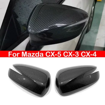 Näiteks Mazda CX-5 CX-3 CX-4 Auto Rearview Küljel Peegel Tiiva Kate ühise Põllumajanduspoliitika Välimise Ukse Taga Vaade Juhul Sisekujundus Kleebis süsinikkiust Vaadata - Pilt 1  
