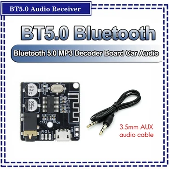 MP3 Bluetooth Dekooder +AUX Audio Cable Kit MP3 Bluetooth Dekooder Kadudeta Auto Kõlarite Heli Võimendi Juhatuse Moodul - Pilt 1  