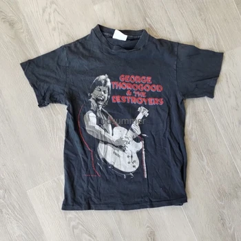 Vintage George Thorogood Hävitajad Särk S Maverick Tour 1985 Kahepoolne Meeskond - Pilt 1  