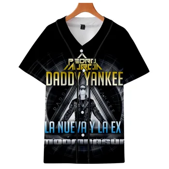 Räppar Daddy Yankee 3D Print Pesapalli T-Särk Naiste/Meeste Suvel Lühikesed Varrukad Pesapalli Jersey Kpop Tees T-Särk Teen Riideid - Pilt 2  