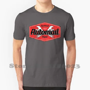 Automail Remont Mood Vintage Tshirt T-Särgid 14eight Fullmetal Alchemist Full Metal Winry Edward Elric Vennad - Pilt 1  