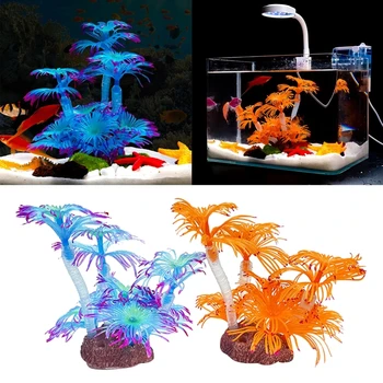 Kunstlik Coral akvaariumites Coral Kaunistused Akvaariumi Dekoratsioon Simulatsiooni Silikoon Coral Kala Tank Taimed Kaunistused T84E - Pilt 2  