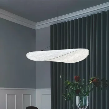 Pingeline LED Rippvalgusti Lamp Wabi Sabi Silk Lühter eest Magamistuba elutuba Köök Home Decor Kaasaegne Riie, mis Rippus Valgustus - Pilt 2  