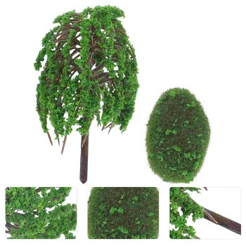 Arhitektuuri Mudeli Simulatsiooni Maastik Puu Pisike Kaunistused Haldjas Aias Taimed Plastikust Stseeni Paigutus Mini - Pilt 2  