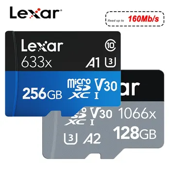 Lexar Mikro-SD-Kaardi 128GB 32GB 64GB 256GB 512 GB Micro SD-Kaart SD/TF Flash Kaart C10U1 U3 4K V10 v30 eluviis kodukinosüsteemid Mälukaart MicroSD Telefoni - Pilt 1  