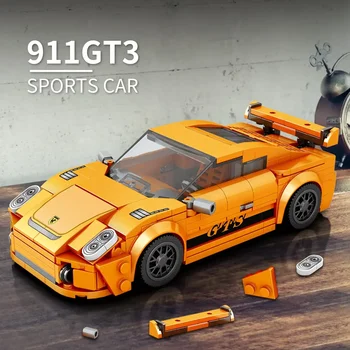 338 Tk ehitusplokk Linna Auto 911 GT Mudel Super Auto Tehnilise Plokid Telliskivi Mänguasjad Kehtestatud kooskõlas Lego Auto Lastele Kingitus - Pilt 1  