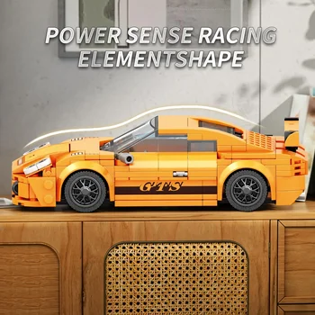 338 Tk ehitusplokk Linna Auto 911 GT Mudel Super Auto Tehnilise Plokid Telliskivi Mänguasjad Kehtestatud kooskõlas Lego Auto Lastele Kingitus - Pilt 2  