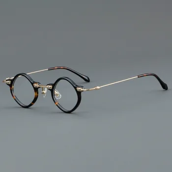Titaan atsetaat optiline väikesed klaasid raami teemant mood luksus brand prillid raamiga meeste ja naiste lühinägevus retsepti glasse - Pilt 2  