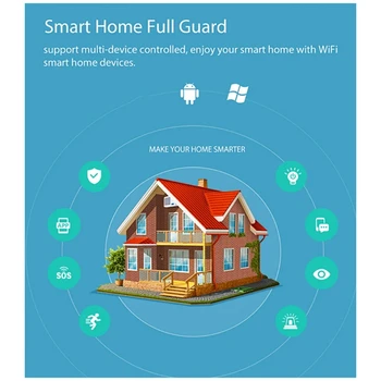 1 TK Tuya Wifi Ukse Magnet Smart Akna Andur Ukse Uks Detektor Smart Home Alarm Süsteem ABS Jaoks Alexa Google Assistent - Pilt 2  