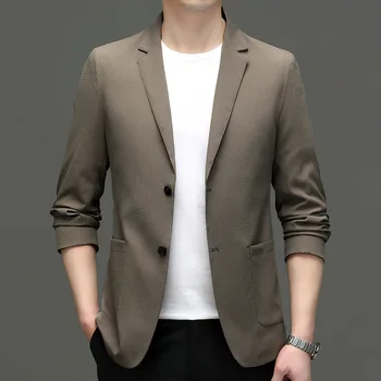 Lin2595-Uus kaherealine korea versiooni vabaaja Slim Peigmehe ülikond - Pilt 1  