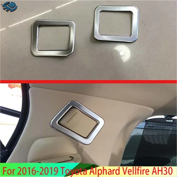 Eest 2016-2019 Toyota Alphard Vellfire AH30 Auto Tarvikud Abs Chrome Trim jaoks turvavöö kaadri taga kast - Pilt 1  