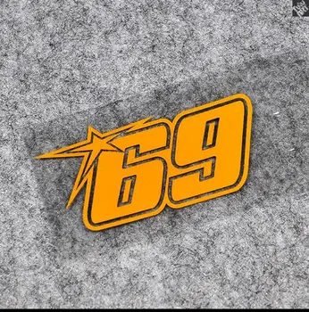 kollane Nicky Hayden 69 mootorratta kleebis motorsport racing vinüül kleebis krossi kleebised rassi meeskond peegeldav autod - Pilt 1  
