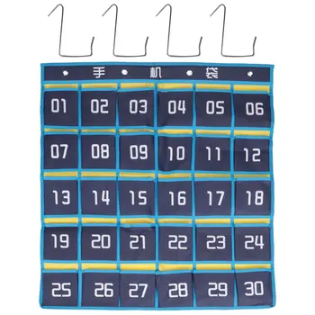 30 Nummerdatud Taskud, mis on Diagramm mobiiltelefon Ripub Korraldaja Rippuvad Ladustamise Kott Klassiruumis Kalkulaator Mobiiltelefoni Omanikud - Pilt 1  