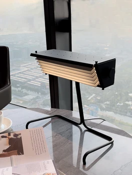 Nordic Classic Biny Tabel Lamp Dimm Retro Loominguline Lihtne Disainer Office Desk Öö Ventilatsioonirest Tabel Lamp - Pilt 1  