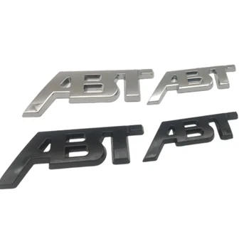 Kroom/Must Tähed Embleemi jaoks ABT Car Styling Poritiiva Serva Pääsme Tagumine Pagasiruumi Boot Logo Kleebise jaoks VW Audi Q3 Q5 Q7 A3 A4 A5 A6 - Pilt 1  